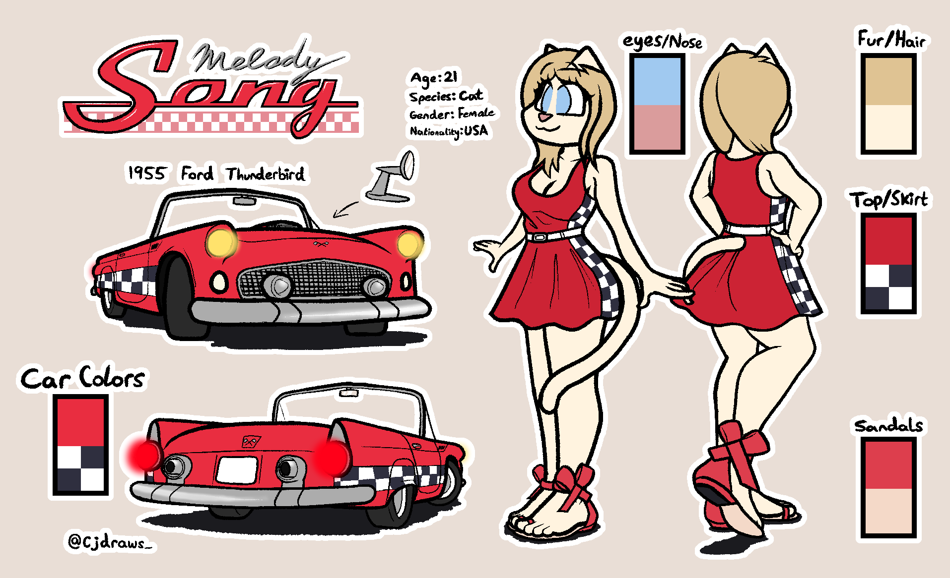 Melody Ref Sheet